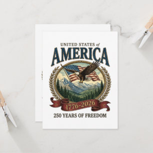 Convite Aniversário de 250 anos da América