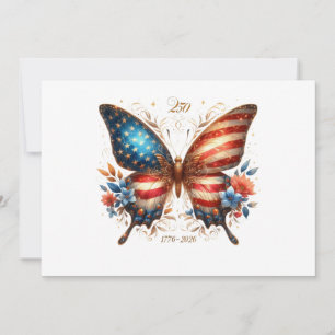 Convite Aniversário de 250 anos da América 1776 2026