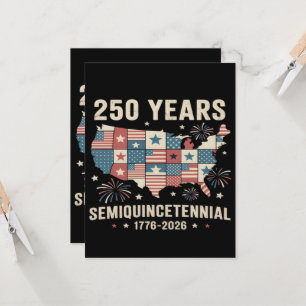 Convite Aniversário de 250 anos da Independência dos EUA