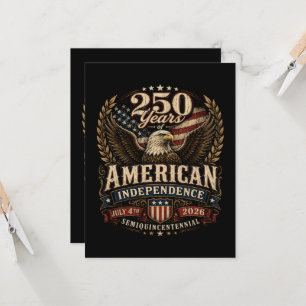 Convite Aniversário de 250 anos dos EUA