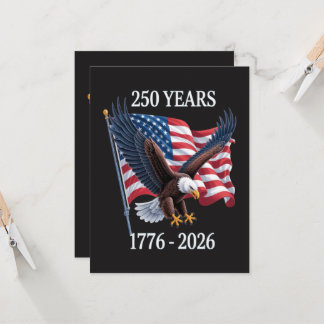 Convite Aniversário de 250 Anos EUA Bandeira Americana 177