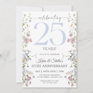 Convite Aniversário de 25 anos da Wildflower