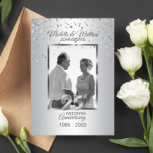 Aniversário de 25 anos de casamento com FOTO perso