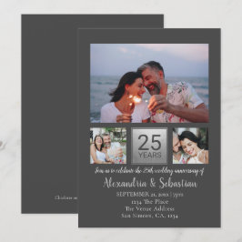 Convite Aniversário de 25 anos de Casamento Personalizado