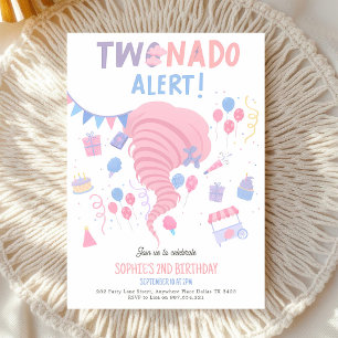 Convite Aniversário de 2 anos do Tornado Rosa