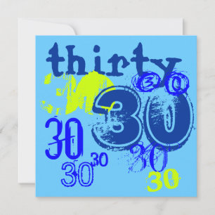 Convite aniversário de 30 anos