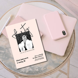 Convite Aniversário de 30 anos com foto engraçada e modern