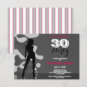 Convite aniversário de 30 anos de 30 Modernos e de FLIRTY