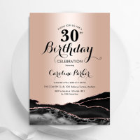 Aniversário de 30 anos de Agate Dourado Rosa