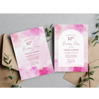 Convite Aniversário de 30 anos de Aquarela