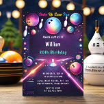 Convite Aniversário de 30 anos de Eventos da Equipe Neon B<br><div class="desc">Acenda as pistas com nosso "Convite para aniversário de 30 anos de Boliche para Equipe Neon Boy"! Perfeito para uma celebração aniversário de 30 anos divertida e enérgica, este vibrante design apresenta cores neonatais e elementos de boliche divertidos, definindo o tom para uma festa excitante na beco da boliche. Quer...</div>