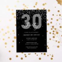 Aniversário de 30 anos de faísca de prata e brilho