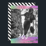 Convite Aniversário de 30 anos de Foto Branco Preto Colori<br><div class="desc">Convite de festas design preto-e-branco de aniversário de 30 anos divertido colorido. Para obter melhores resultados, use uma foto em preto e branco. Se precisar de ajuda para fazer sua foto colorida preto e branco - entre em contato comigo através do botão abaixo. Personalize com os detalhes do seu partido....</div>