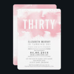 Convite aniversário de 30 anos de na moda INVITE  cor d'ág<br><div class="desc">Um design de convite para o seu BIRTHDAY para qualquer idade - contacte-me para mudar o tipo de brilho para si! Dica: 1. Para alterar/mover gráficos e fontes e adicionar mais texto - pressione o botão "personalizar". - - - - - - - - - - - - - -...</div>