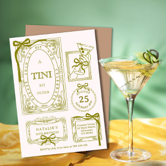 Convite Aniversário de 30 anos De Oliva Chic Arte A Tini B