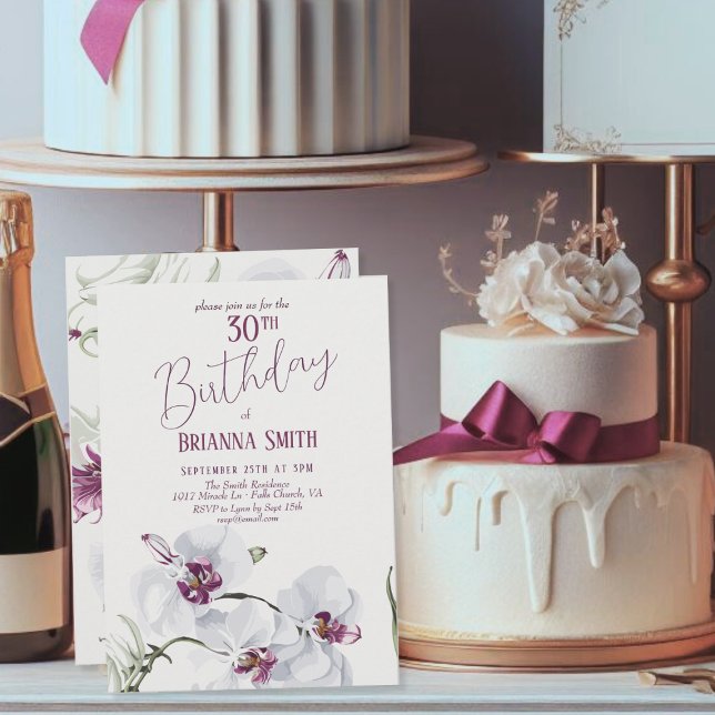 Convite Aniversário de 30 anos de pintura das Orquídeas Br (Criador carregado)