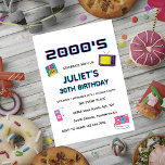 Convite aniversário de 30 anos de vazio de festas Soiree d<br><div class="desc">Abrace a Nostalgia com os antigos convites para aniversário de 30 anos do Partido 2000!" Estes convites são um sinal para a era inesquecível do início dos anos 2000, fazer-os o tema perfeito para a celebração do seu aniversário de 30 anos. Apresentando um espaço de vazio para seus detalhes pessoais...</div>