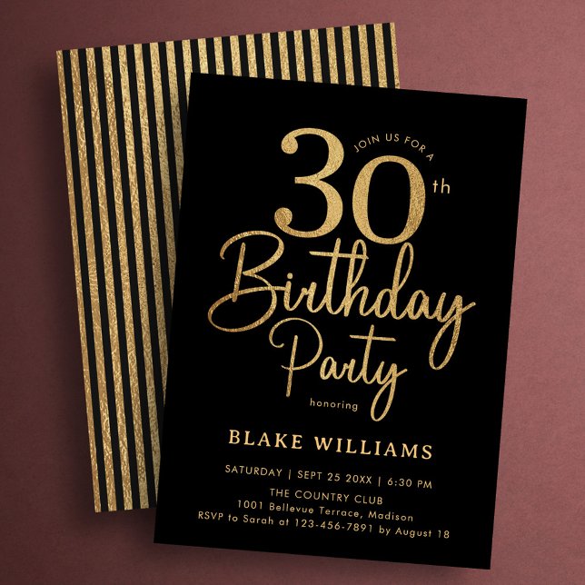 Convite Aniversário de 30 anos do Black Gold (Criador carregado)