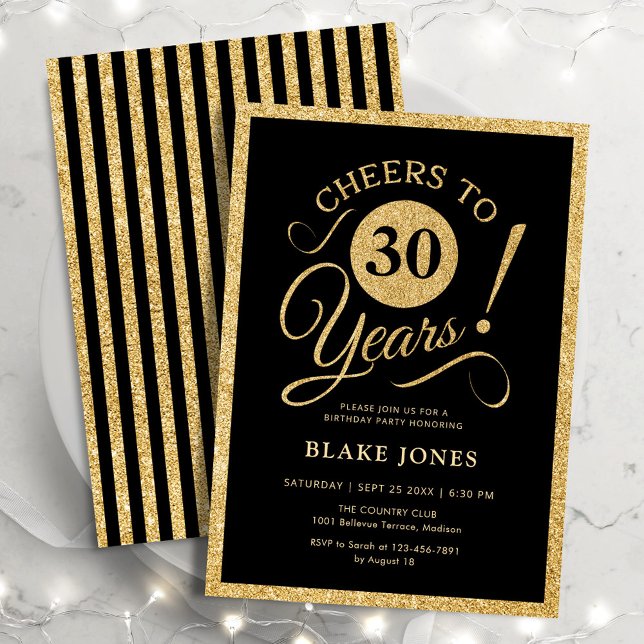 Convite Aniversário de 30 anos do Black Gold (Criador carregado)