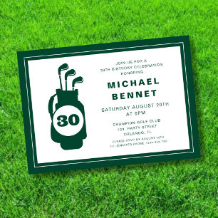 Convite Aniversário de 30 anos do Modern Golf