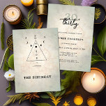 Convite Aniversário de 30 anos do Moderno Mystic Tarot For<br><div class="desc">Um modelo aniversário de 30 anos moderno, elegante e chic com um tema de tarô, adivinho, com triângulo, as fases da lua e alguns símbolos parecidos com as antigas. Um design convite de aniversário de tarô divertido para uma mulher moderna na aniversário de 30 anos. Uma escolha encantadora para uma...</div>
