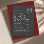 Convite aniversário de 30 anos Elegante Mínimo Preto Plana<br><div class="desc">Comemore um marco aniversário de 30 anos ao estilo com este elegante convite de festas preto-plano e bege-marfim. O layout moderno minimalista emparelha um fundo negro profundo com uma tipografia refinada de marfim-beige — apresentando um sans-serif ousado para os detalhes do evento e um guião manuscrito gracioso para a palavra...</div>