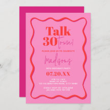 aniversário de 30 anos Fale 30 Para Mim, Fronteira