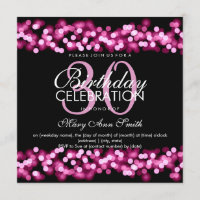 aniversário de 30 anos Faux Pink Hollywood Glam