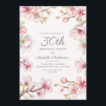 Convite Aniversário de 30 anos Floral, cor-de-rosa, branco<br><div class="desc">Lindas flores cor-de-rosa e brancas, e ramos o convite de festas aniversário de 30 anos das mulheres. Este convite seria perfeito para uma festa de jardim ou um evento de chá feminino. Fontes, texto e texto, bem como a cor do plano de fundo, podem ser personalizados para atender às suas...</div>