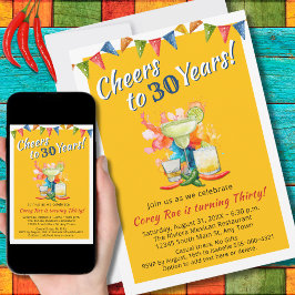 Convite aniversário de 30 anos para animar a 30 anos Marga