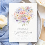 Convite aniversário de 30 anos Party Watercolor Buquê Flor<br><div class="desc">Um elegante buquê floral de aquarelas de flores de vintage enfeita a parte superior deste convite de festas aniversário de 30 anos. As flores macias pastel são acentuadas pela arte moderna da linha.</div>