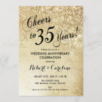Aniversário de 35 anos de Casamento Ouro
