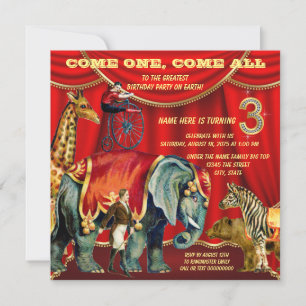 Convite aniversário de 3 anos