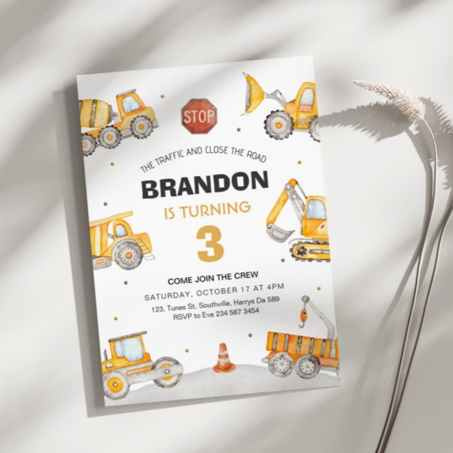 Convite Aniversário de 3 anos de construção (Criador carregado)