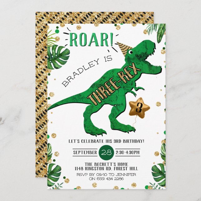 Pratos Papel Quadrado Dinossauros ROAR