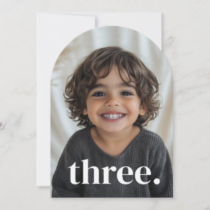 Convite Aniversário de 3 anos de Fotografias com Três Arra
