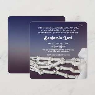 Convite Aniversário de 3 anos de Upsherin First Haircut Ju