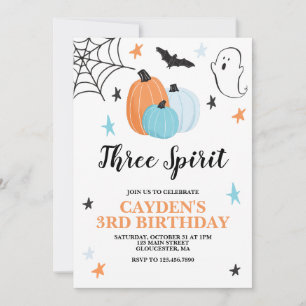 Convite Aniversário de 3 anos do Espírito do Halloween Thr