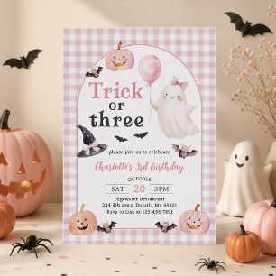 Convite Aniversário de 3 anos do Fantasma do Halloween - T