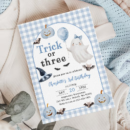 Convite Aniversário de 3 anos do Fantasma do Halloween - T