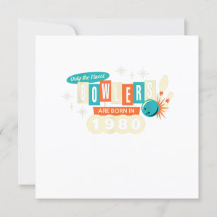 Convite Aniversário de 40 anos Bowler Bowling Divertido 19