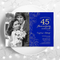 Aniversário de 40 anos Com Flor de Safira Dourada
