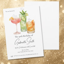 Aniversário de 40 anos com tema Martini para mulhe