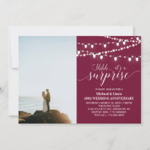 Aniversário de 40 anos de casamento em foto Burgun