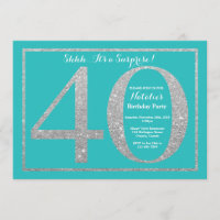 Aniversário de 40 anos de chá e relíquia surpresas