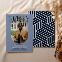 Aniversário de 40 anos de Foto e Assinatura Oval M