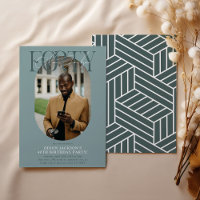 Aniversário de 40 anos de Foto e Assinatura Oval M