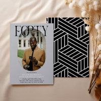 Aniversário de 40 anos de Foto e Assinatura Oval M