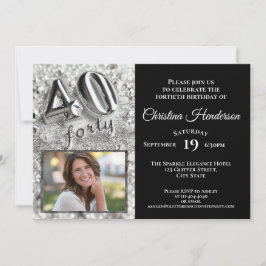 Convite Aniversário de 40 anos de Fotografia Elegante Silv