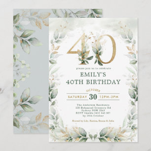 Convite Aniversário de 40 anos de Jardim Botânico Dourad